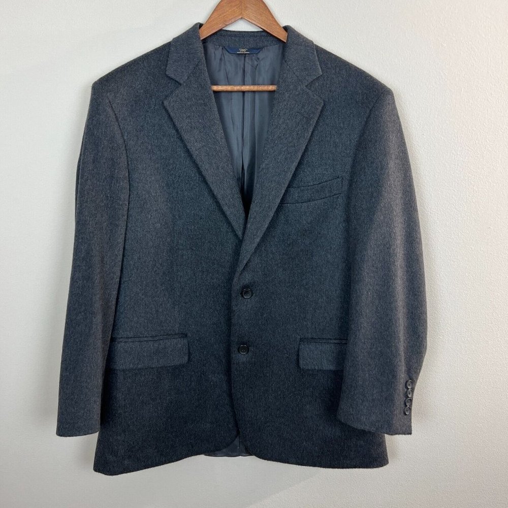 Brooks Brothers Blazer Jacket Mens 41R Cashmere Tollegno 1900 Madison Fit 346
